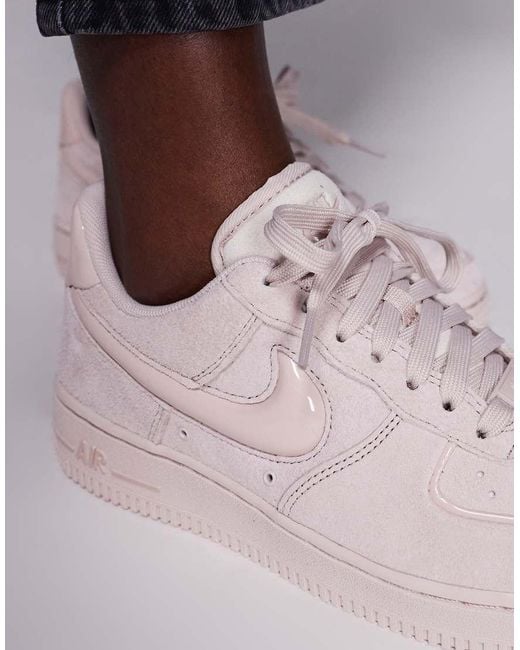 Nike Pink Air Force 1 '07 Bubble Swoosh Trainers