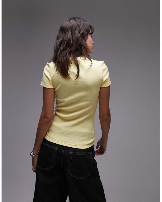 Lacoste Natural Ribbed Tee