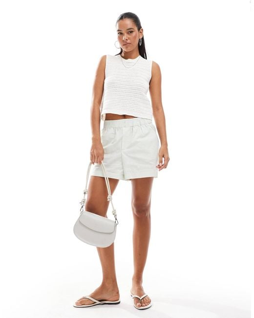 JJXX White Knitted Top