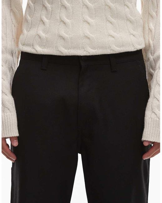 Carhartt Black Ray baggy Twill Trousers for men