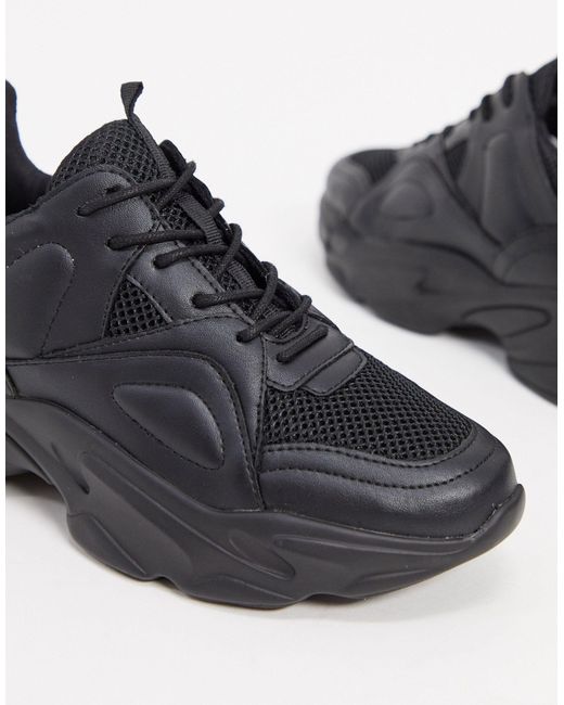 Steve Madden Rubber Movement - Chunky Sneakers in het Naturel - Lyst