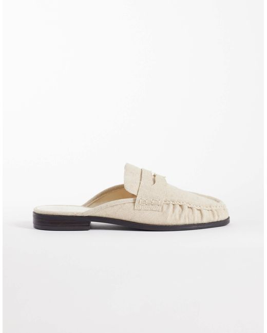 ASOS White – mouse – loafer-mules