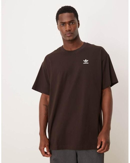 Adidas Originals Brown Essential Oversized T-shirt for men