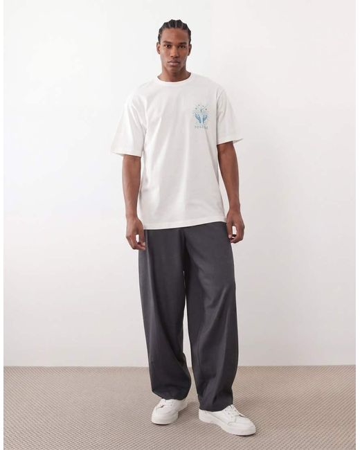 Only & Sons Blue Oversized Fit T-shirt With Fortune Teller Back Print for men