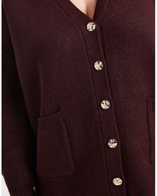 ASOS Red Asos Design Curve Oversized Boyfriend Cardigan