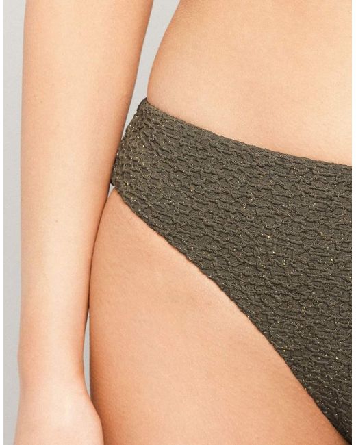 Tezenis Green Crinkle Dune Classic Bikini Bottoms