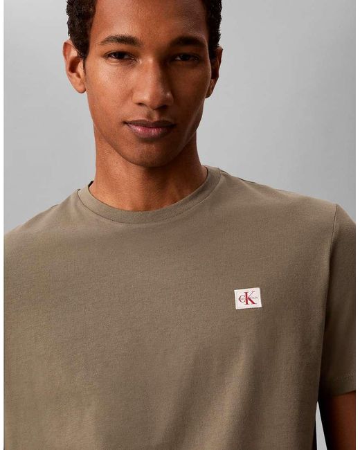 Calvin Klein Brown Badge Logo T-shirt