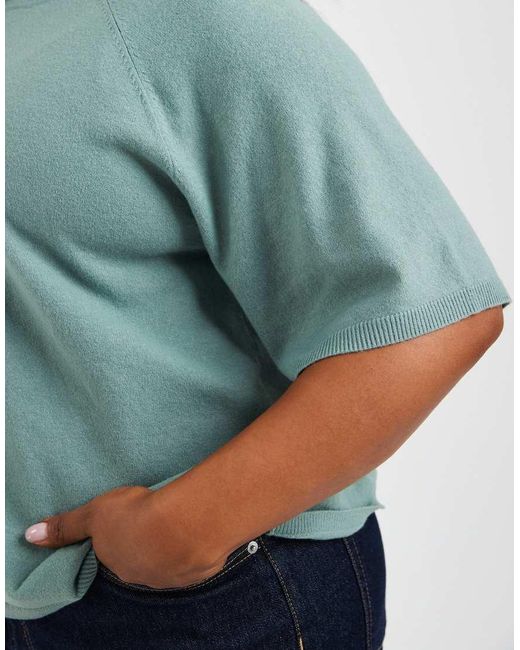 ONLY Blue Short Sleeve Knitted Jumper