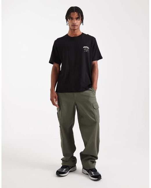 Camiseta Negra Extragrande Con Estampado "Originals" De Jack & Jones de hombre de color Black