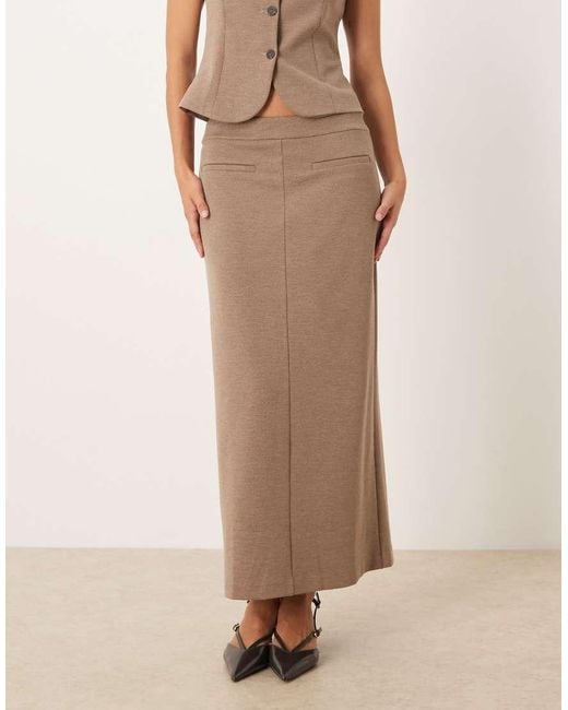 Mango Natural Luca Pencil Maxi Skirt Co-ord