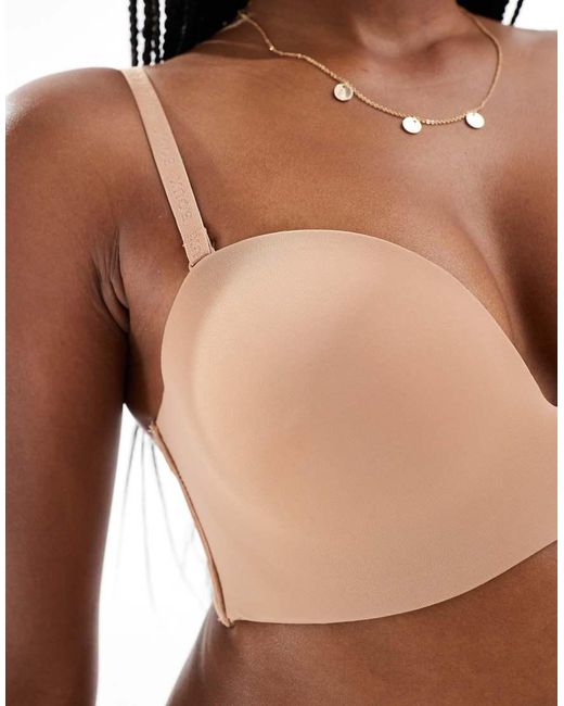 Boux Avenue Brown Strapless Microfibre Multiway Padded Bra