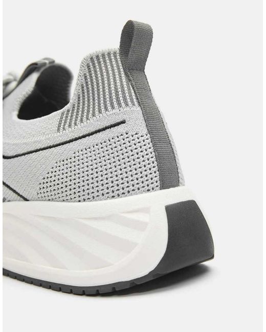 Pull&Bear White Fabric Trainers for men