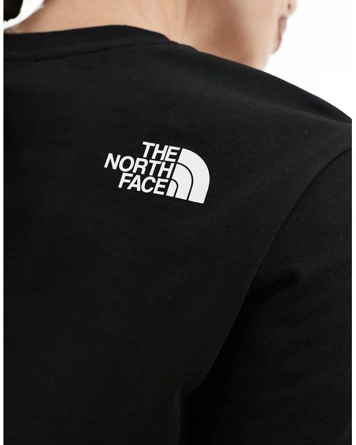 The North Face Black Simple Dome Cropped Logo T-Shirt