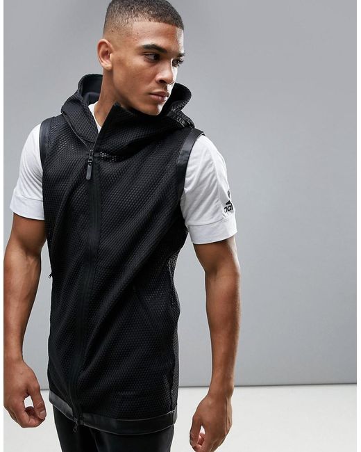 Adidas Black James Harden Gym Hoodie for men