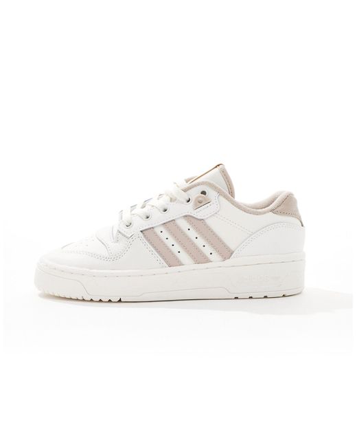 Adidas Originals White Rivalry Low Sneakers