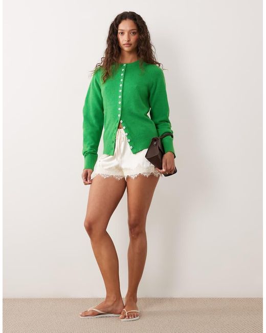 ASOS Green Fitted Cardigan