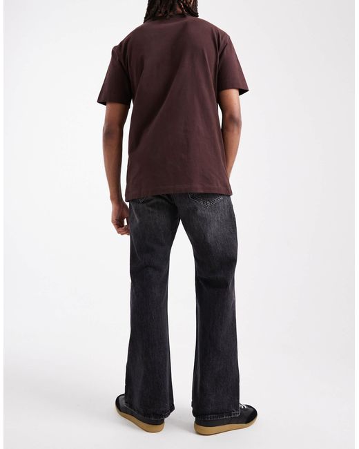 Jack & Jones Black Toby Flared Jeans for men