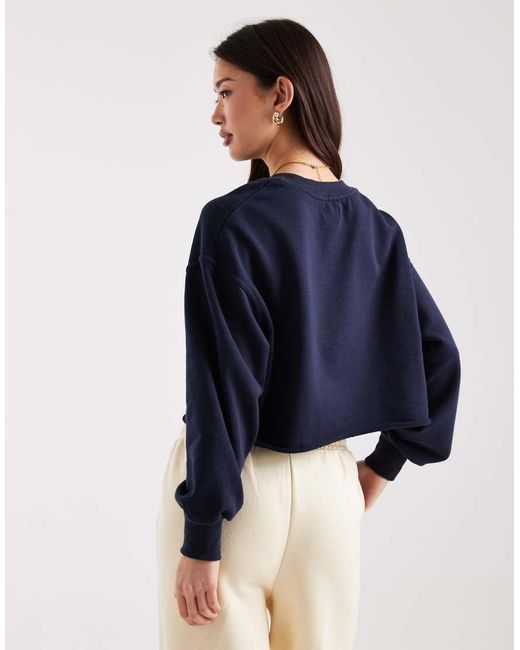 Cotton On Blue Cropped Sweatshirt
