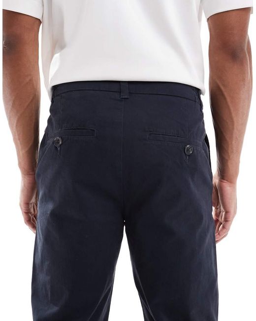 Pantalones De Corte Recto De Threadbare de hombre de color Blue