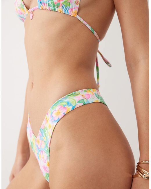 Kulani Kinis Green Summer Daydreams Y Thong Bikini Bottom