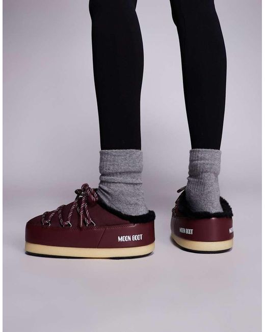 Moon Boot Red Moonboot Evx Mule