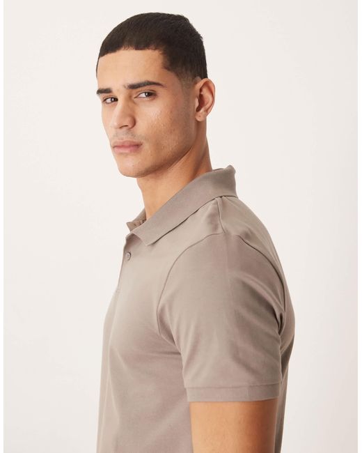 ASOS Gray Essentials Regular Fit Polo for men