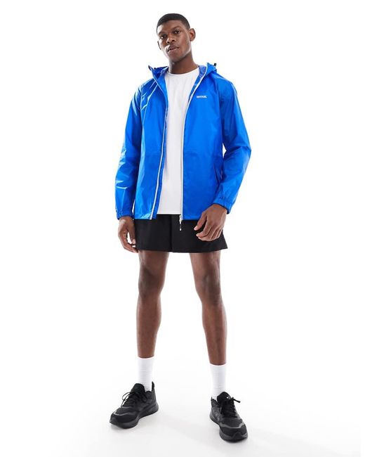 Regatta Blue Pack-It Iii Waterproof Jacket for men