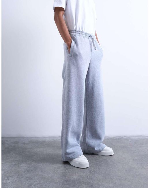Topman White baggy Leg Trackies for men