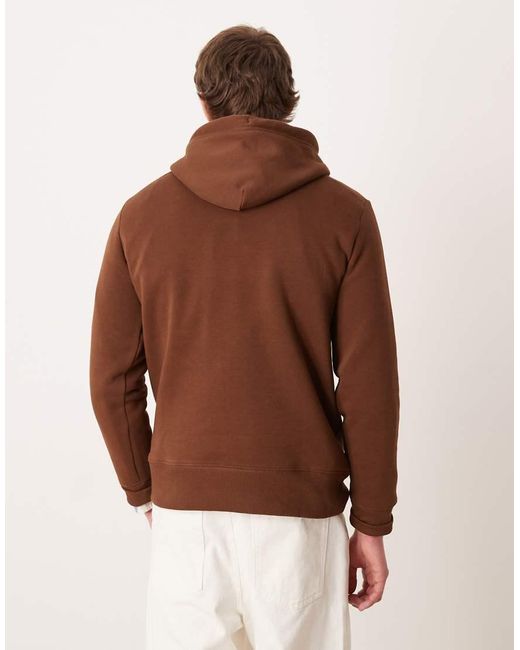 Gant Brown Logo Hoodie for men