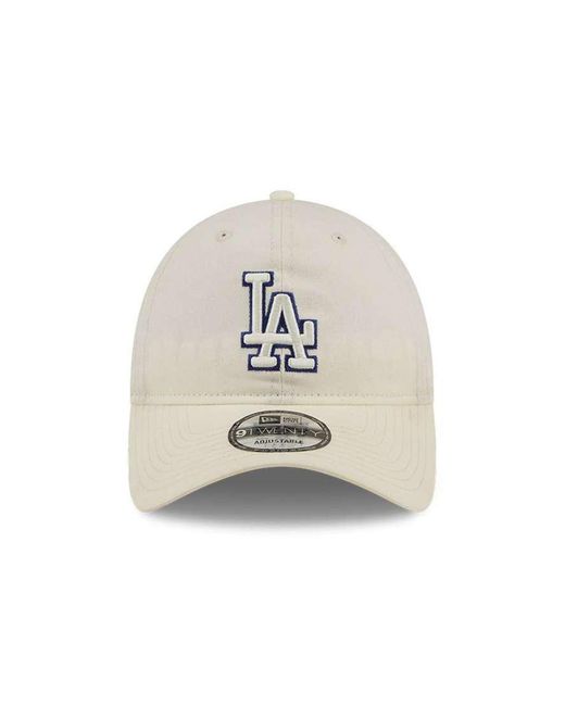 KTZ White La Dodgers 9twenty Logo Cap With Side Patch
