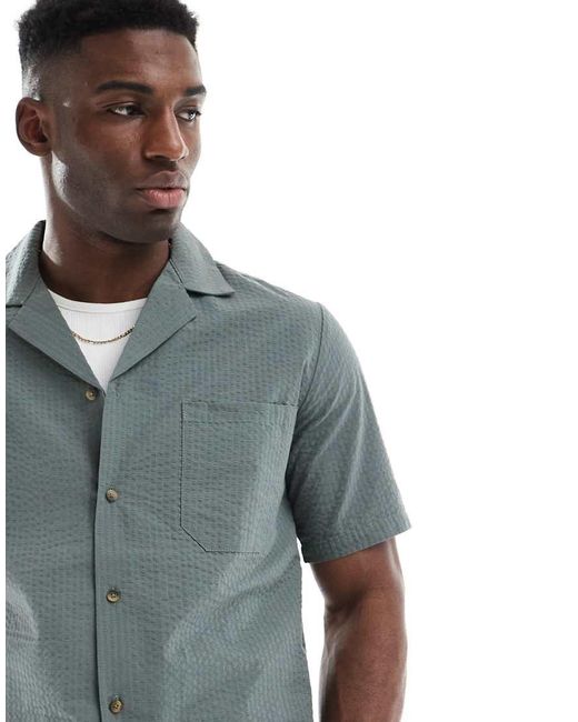 Camisa Caqui De Sirsaca De (Parte De Un Conjunto)-Verde Only & Sons de hombre de color Blue