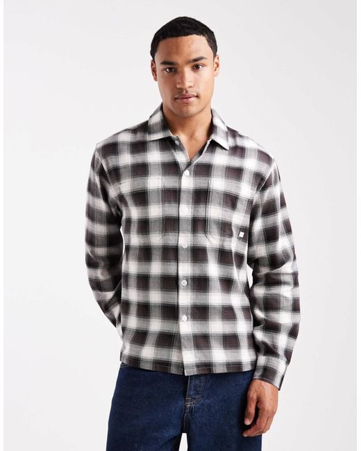 Farah Blue Lavelle Long Sleeve Check Shirt for men
