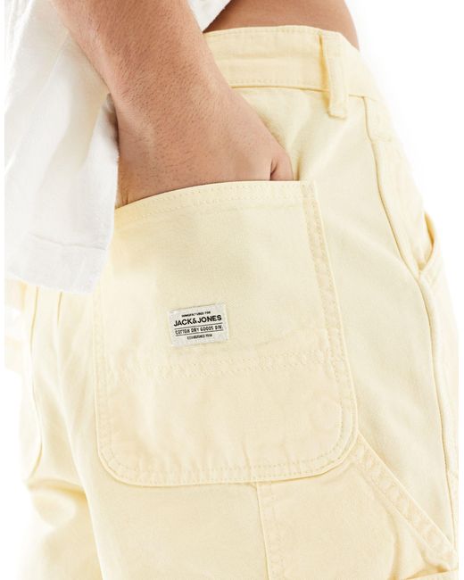 Pantalones cortos amarillos holgados Jack & Jones de hombre de color Natural