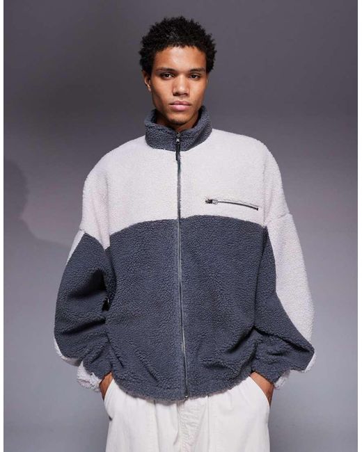 Felpa Oversize di ASOS in Blue da Uomo