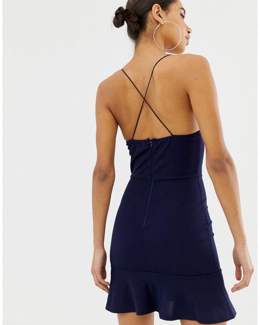ax paris navy blue dress