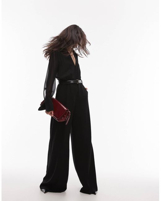 Mango White – langärmliger jumpsuit