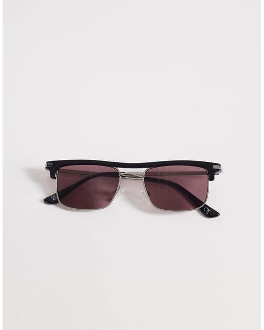 ASOS Black Retro Sunglasses for men