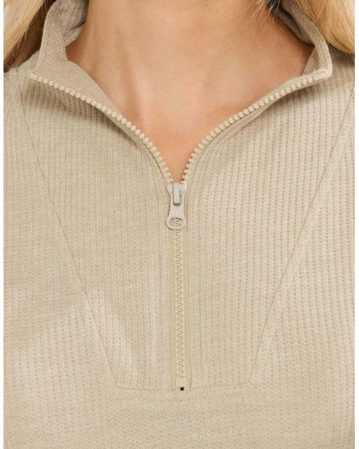 Long Tall Sally Natural Waffle Lounge Top
