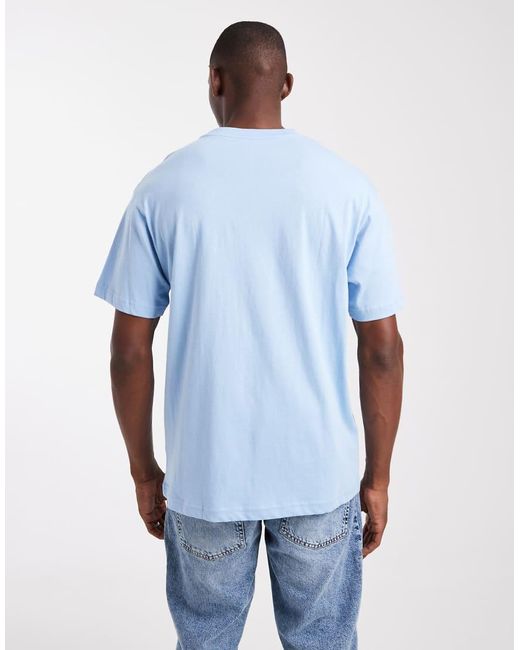 Cotton On Blue Loose Fit T-shirt for men