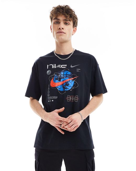 Nike Basketball Blue Swoosh T-shirt for men