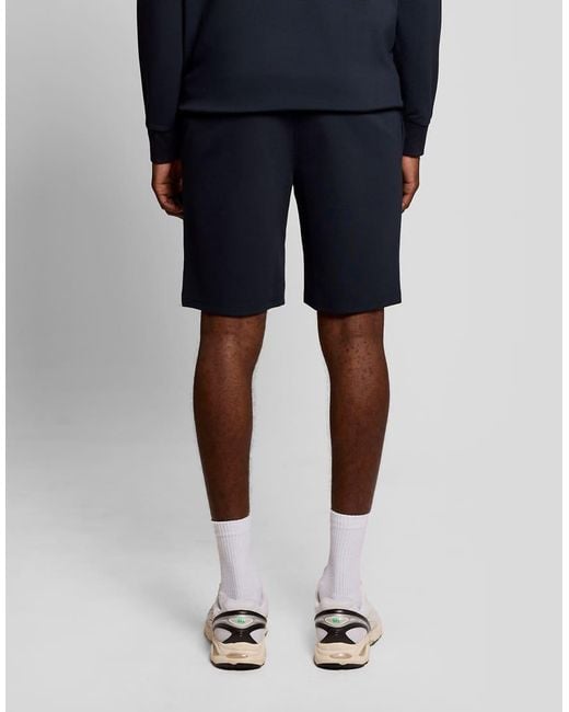 Lyle & Scott Blue Mid Layers Fly Fleece Shorts for men