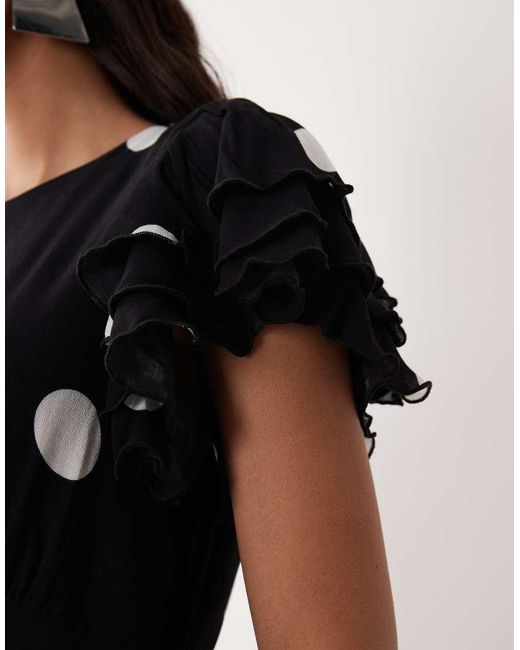 Nobody's Child White Marley Midaxi Ruffle Dress