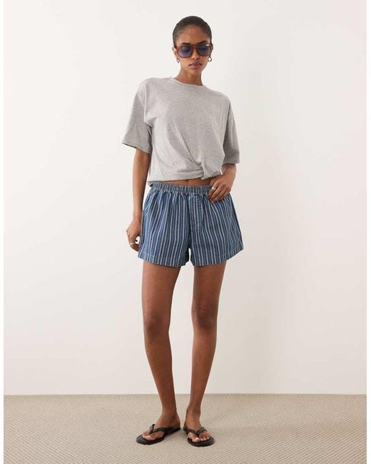 ASOS Blue Denim Boxer Short
