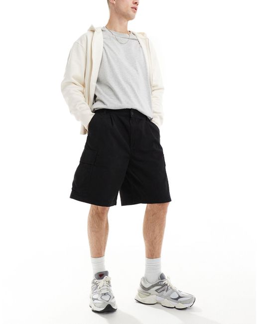 Carhartt Black Cole Cargo Shorts for men