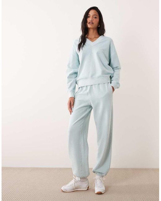 ARKET Gray Co-ord Oversized V Neck Sweatshirt