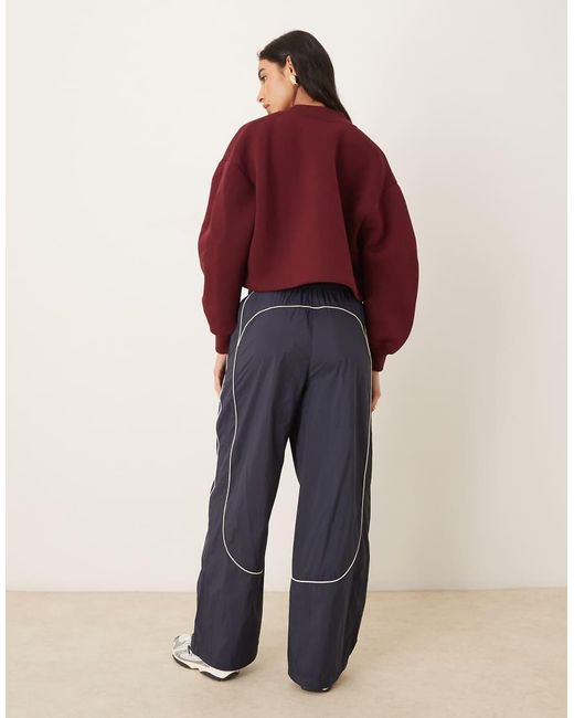 Calvin Klein Blue Tech Crinkle Trackpants