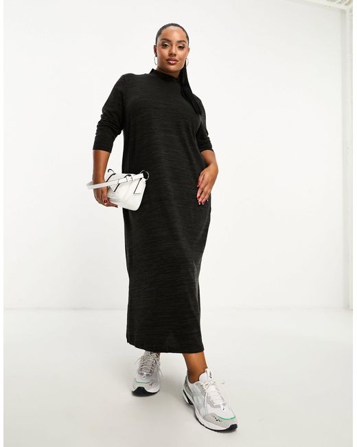 Vero Moda White Roll Neck Knitted Maxi Dress