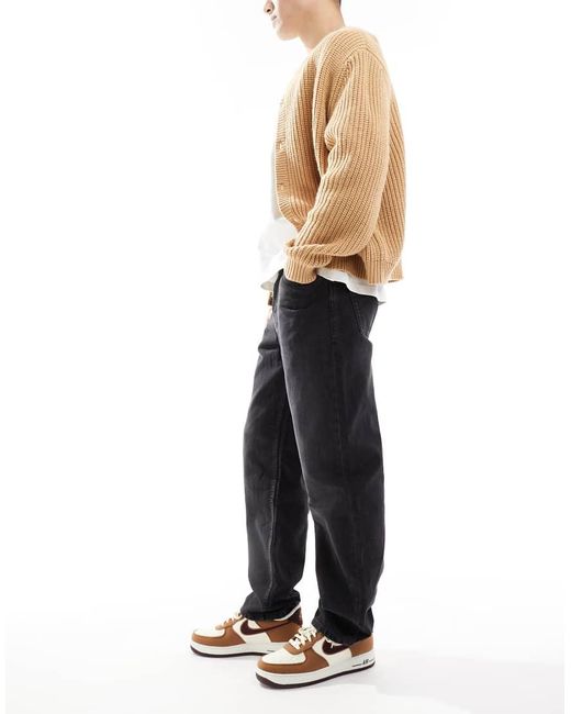 Cotton On Black baggy Jeans for men