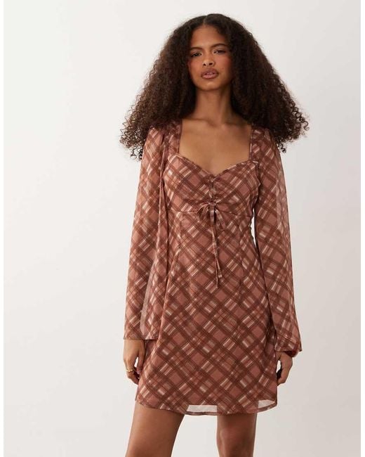 Wednesday's Girl Multicolor Floaty Angel Sleeve Dress