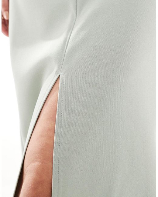 Jupe habillée d'ensemble longueur cheville - sauge Vero Moda en coloris White